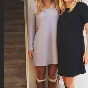 Baby blue long sleeve dress